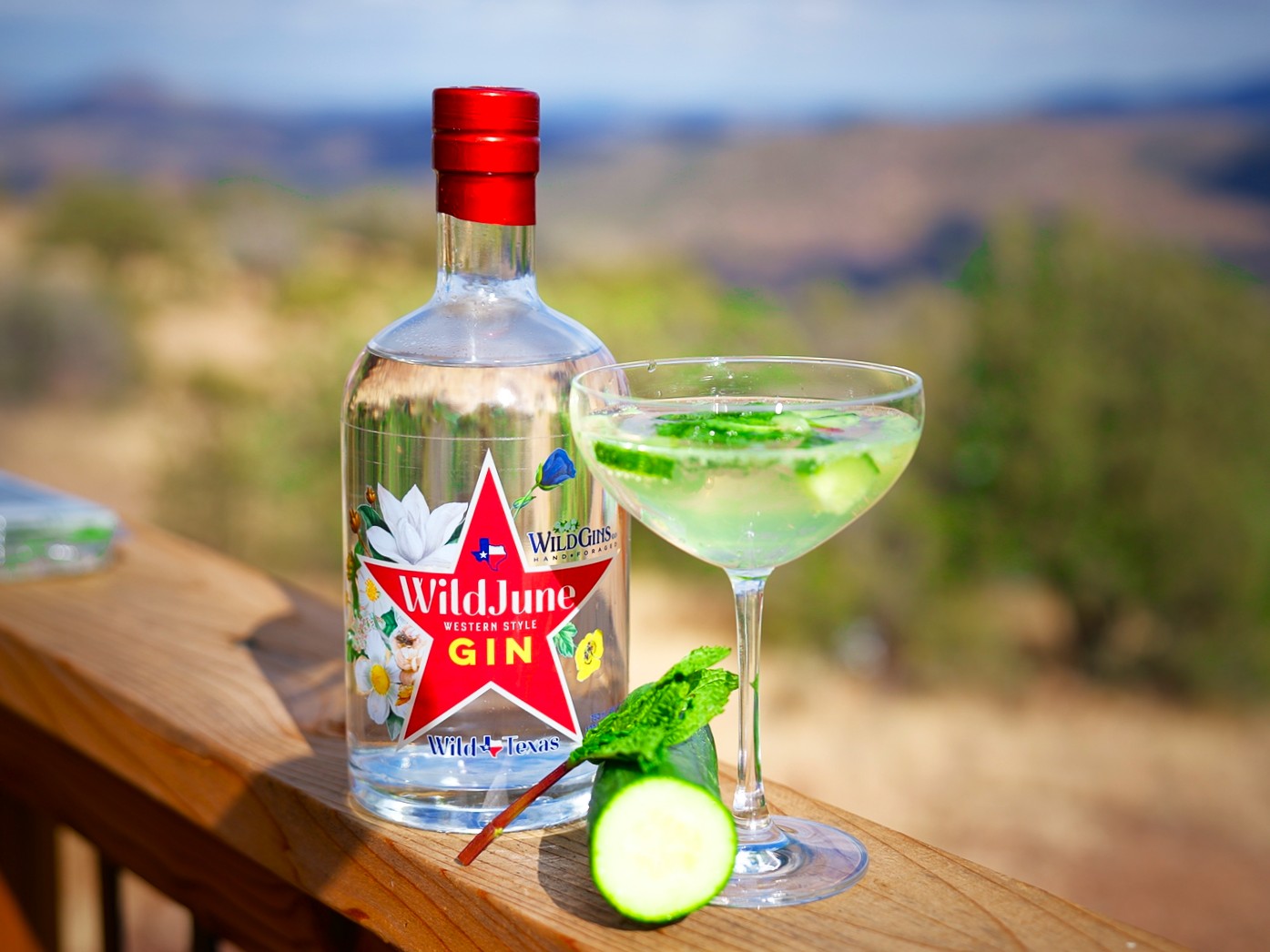 WildJune Western Style Gin cucumber mint cocktail
