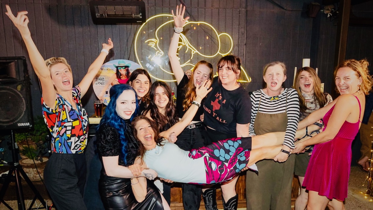 AUSTIN, TEXAS - APRIL 1, 2026 - Wild Gins Bartender competition at Honey Moon Spirit Lounge. Wild Women Make Wild Drinks